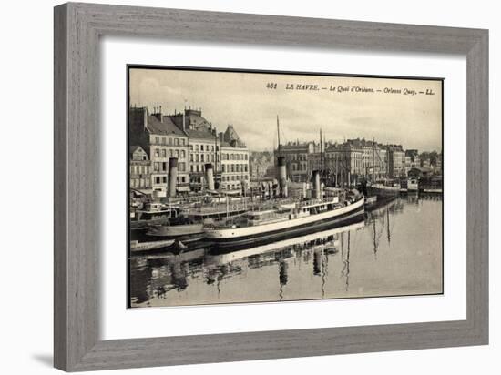 Le Havre Seine Maritime, Orléans Hafen, Altstadt-null-Framed Giclee Print