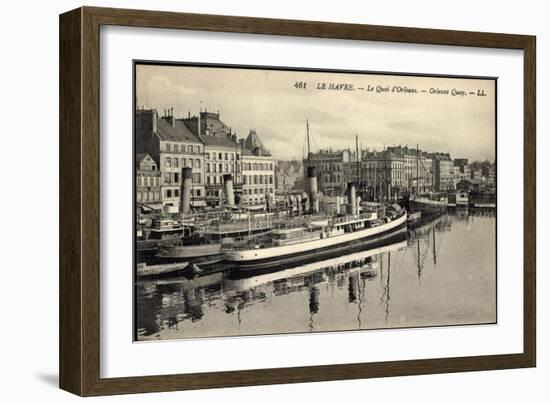 Le Havre Seine Maritime, Orléans Hafen, Altstadt-null-Framed Giclee Print