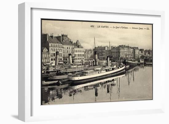 Le Havre Seine Maritime, Orléans Hafen, Altstadt-null-Framed Giclee Print