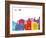 Le Havre Skyline Pop-paulrommer-Framed Art Print