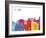 Le Havre Skyline Pop-paulrommer-Framed Art Print