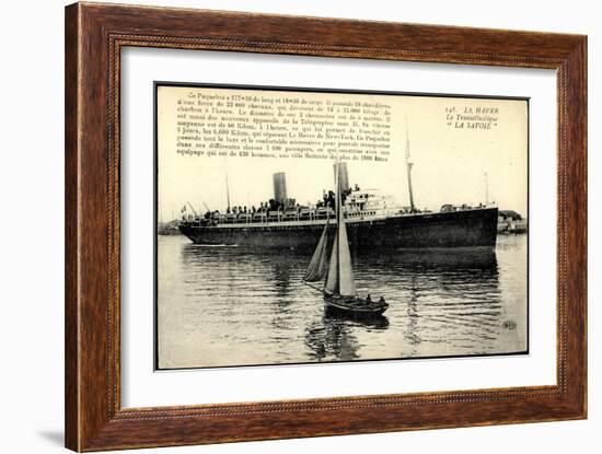 Le Havre, Transatlantique, Paquebot La Savoie-null-Framed Giclee Print