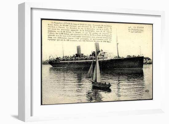 Le Havre, Transatlantique, Paquebot La Savoie-null-Framed Giclee Print