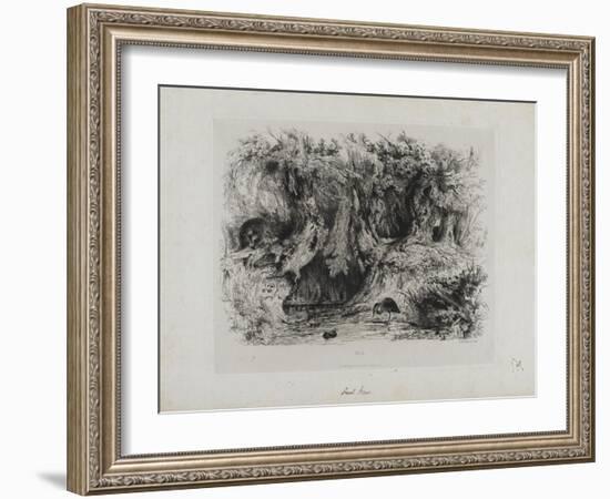 Le héron-Paul Huet-Framed Giclee Print