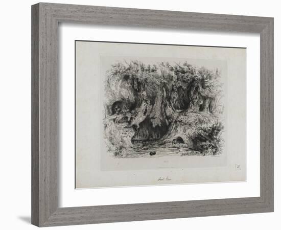 Le héron-Paul Huet-Framed Giclee Print