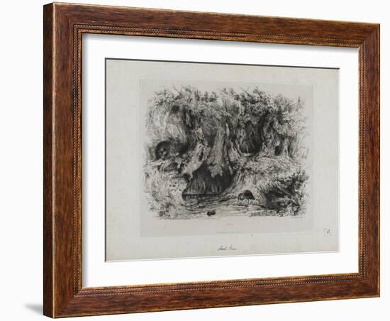 Le héron-Paul Huet-Framed Giclee Print