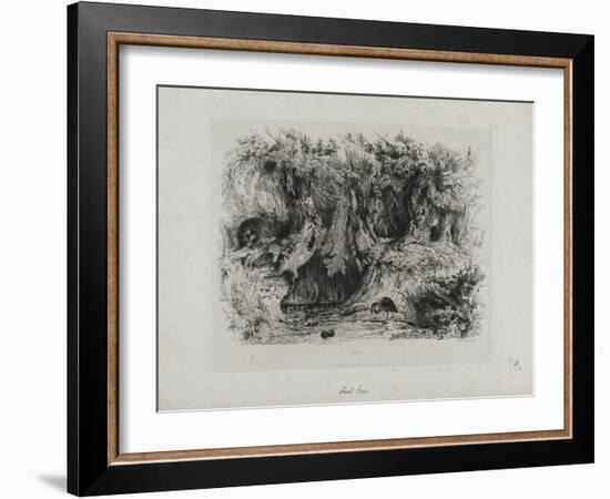 Le héron-Paul Huet-Framed Giclee Print