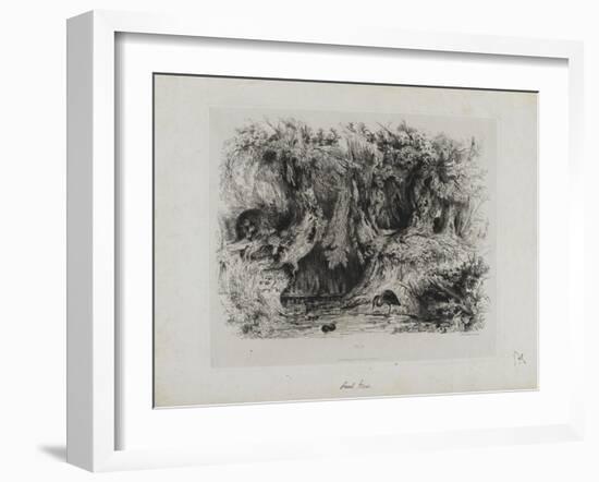 Le héron-Paul Huet-Framed Giclee Print