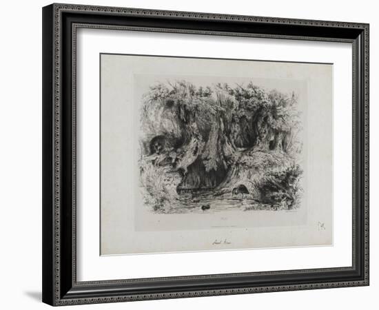 Le héron-Paul Huet-Framed Giclee Print