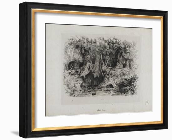 Le héron-Paul Huet-Framed Giclee Print