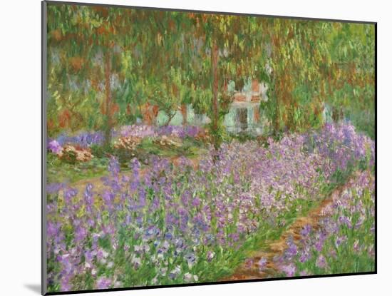 Le jardin a Giverny.-Claude Monet-Mounted Giclee Print