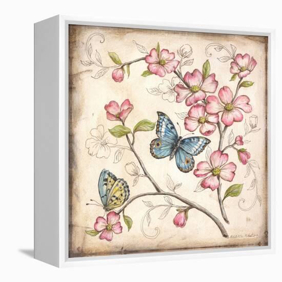 Le Jardin Butterfly I-Kate McRostie-Framed Stretched Canvas