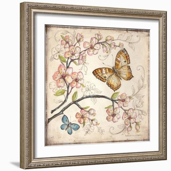 Le Jardin Butterfly II-Kate McRostie-Framed Art Print