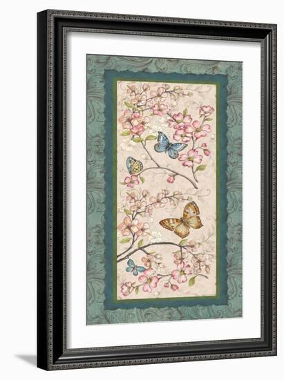 Le Jardin Butterfly Panel I-Kate McRostie-Framed Art Print