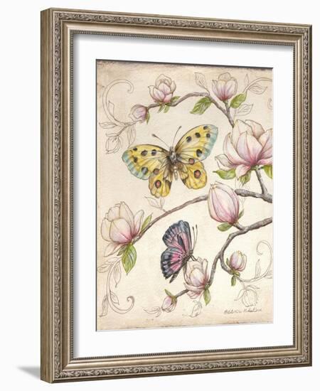 Le Jardin Butterfly V-Kate McRostie-Framed Art Print