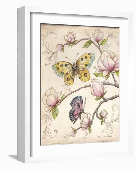 Le Jardin Butterfly V-Kate McRostie-Framed Art Print