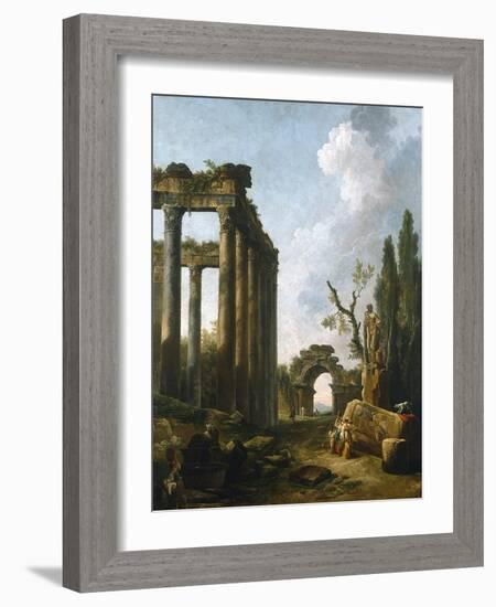 Le Jardin D'Hercule-Hubert Robert-Framed Art Print
