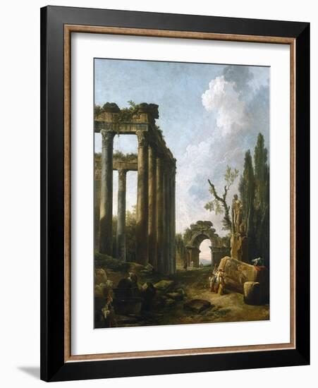 Le Jardin D'Hercule-Hubert Robert-Framed Art Print