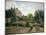 Le jardin de l'artiste à Eragny-Camille Pissarro-Mounted Giclee Print