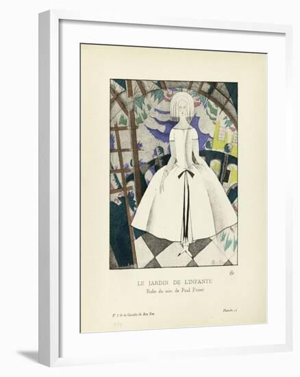 Le Jardin de l'infante, robe du soir de Paul Poiret-Charles Martin-Framed Giclee Print