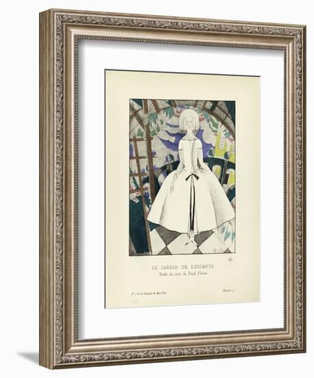 Le Jardin de l'infante, robe du soir de Paul Poiret-Charles Martin-Framed Giclee Print