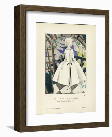 Le Jardin de l'infante, robe du soir de Paul Poiret-Charles Martin-Framed Giclee Print