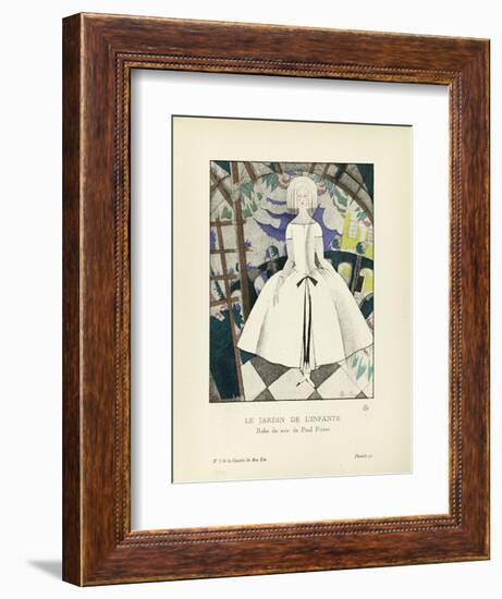 Le Jardin de l'infante, robe du soir de Paul Poiret-Charles Martin-Framed Giclee Print