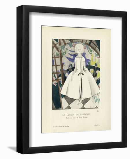 Le Jardin de l'infante, robe du soir de Paul Poiret-Charles Martin-Framed Giclee Print