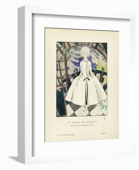 Le Jardin de l'infante, robe du soir de Paul Poiret-Charles Martin-Framed Giclee Print