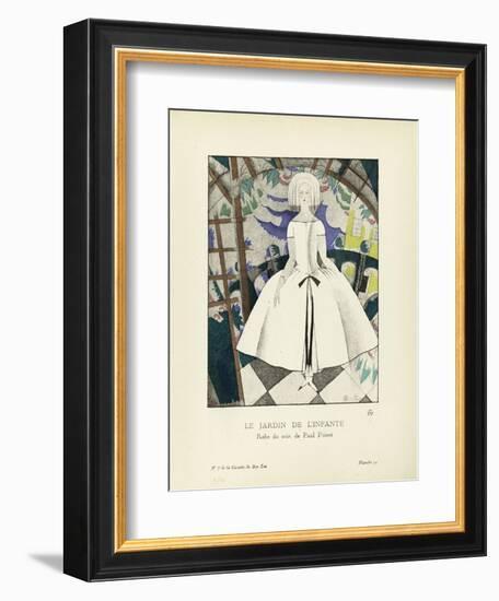 Le Jardin de l'infante, robe du soir de Paul Poiret-Charles Martin-Framed Giclee Print