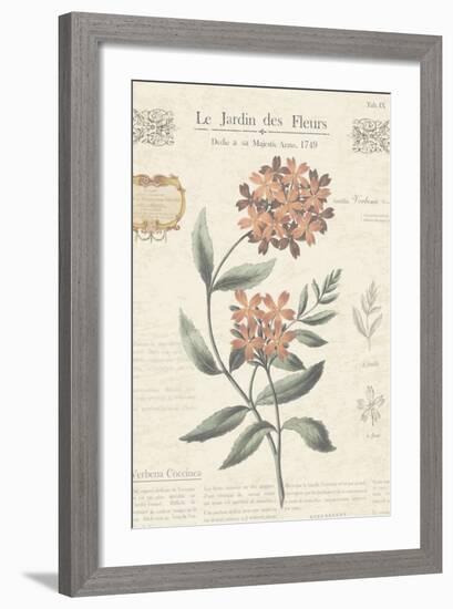 Le Jardin des Fleurs II-Maria Mendez-Framed Art Print