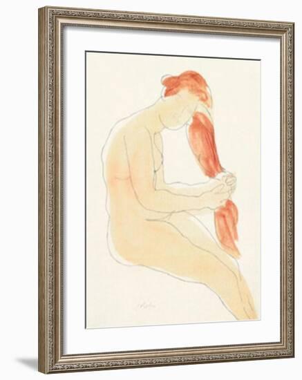 Le Jardin des Supplices-Auguste Rodin-Framed Serigraph