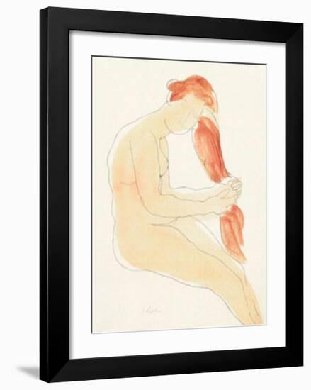 Le Jardin des Supplices-Auguste Rodin-Framed Serigraph