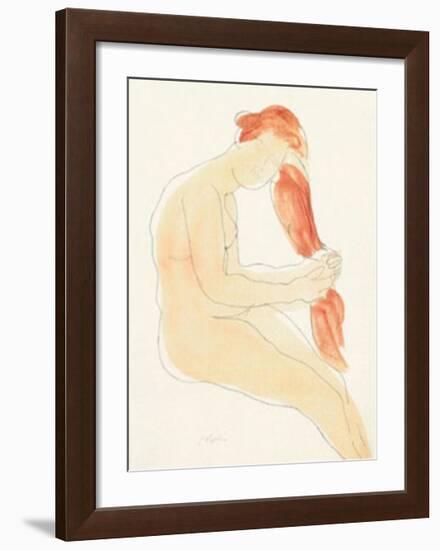 Le Jardin des Supplices-Auguste Rodin-Framed Serigraph