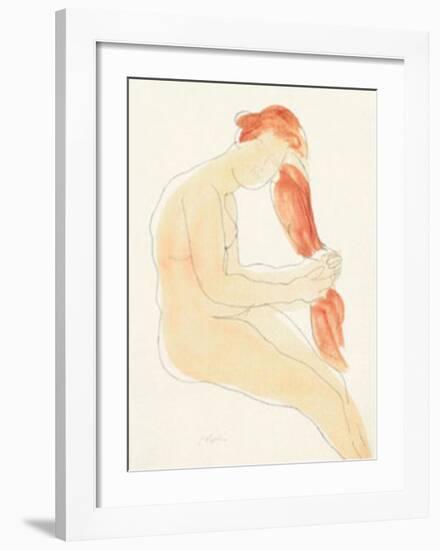 Le Jardin des Supplices-Auguste Rodin-Framed Serigraph