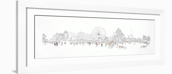 Le jardin des Tuileries à Paris-Marc Ahr-Framed Limited Edition
