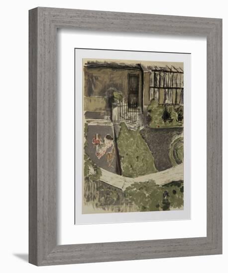 Le Jardin devant L'Atelier-Edouard Vuillard-Framed Limited Edition