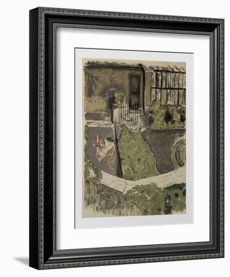 Le Jardin devant L'Atelier-Edouard Vuillard-Framed Limited Edition