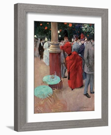 Le Jardin Public, C.1884-Jean Louis Forain-Framed Giclee Print