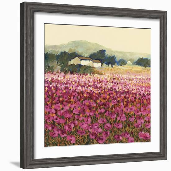 Le Jardin Rouge, Provence-Hazel Barker-Framed Giclee Print