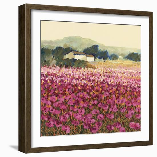 Le Jardin Rouge, Provence-Hazel Barker-Framed Giclee Print