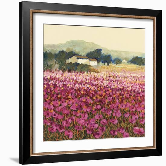Le Jardin Rouge, Provence-Hazel Barker-Framed Giclee Print