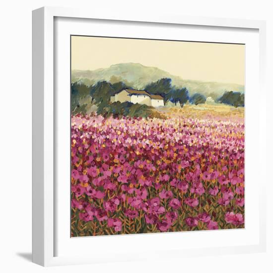 Le Jardin Rouge, Provence-Hazel Barker-Framed Giclee Print