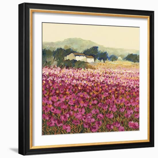 Le Jardin Rouge, Provence-Hazel Barker-Framed Giclee Print