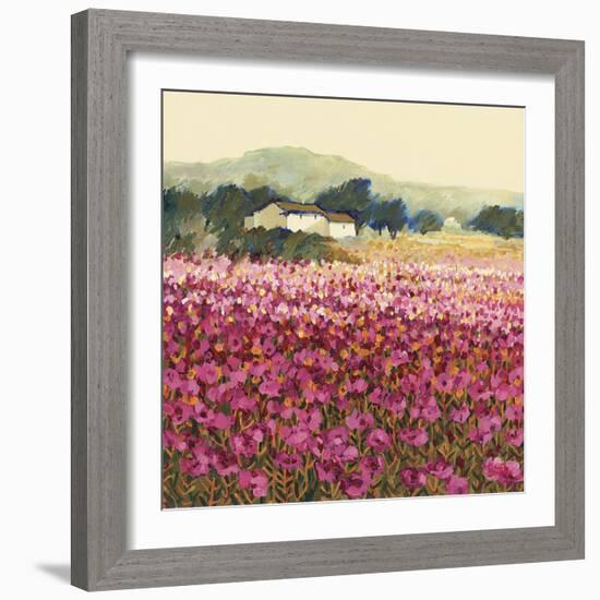 Le Jardin Rouge, Provence-Hazel Barker-Framed Giclee Print