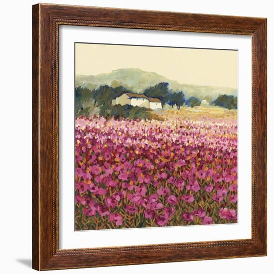 Le Jardin Rouge, Provence-Hazel Barker-Framed Giclee Print