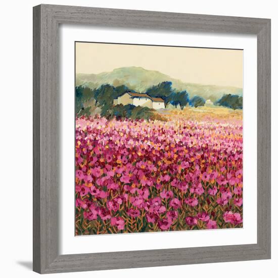 Le Jardin Rouge, Provence-Hazel Barker-Framed Art Print