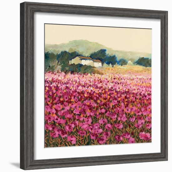 Le Jardin Rouge, Provence-Hazel Barker-Framed Premium Giclee Print