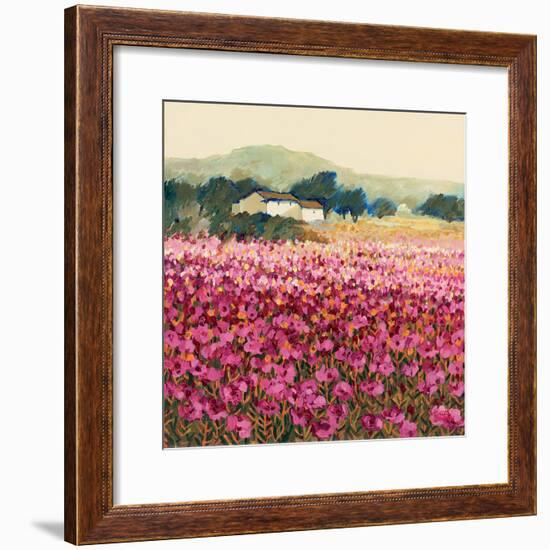 Le Jardin Rouge, Provence-Hazel Barker-Framed Premium Giclee Print