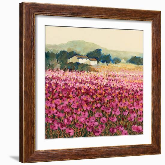 Le Jardin Rouge, Provence-Hazel Barker-Framed Premium Giclee Print